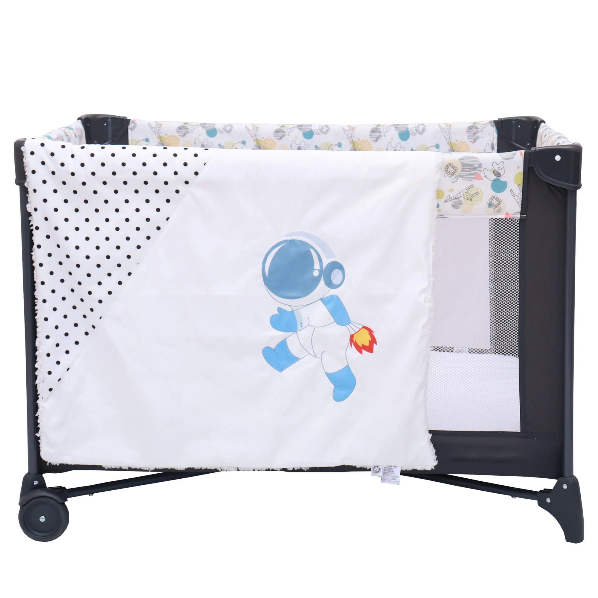 Edredon Borrega Cary Astronauta Cuna Viajera 70x100 cm - Imagen 3